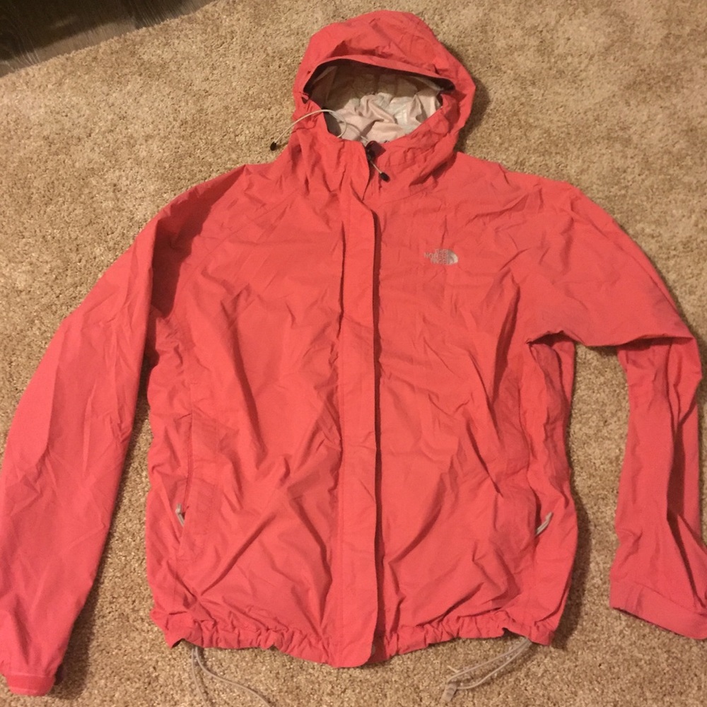 Coral Northface Windbreaker